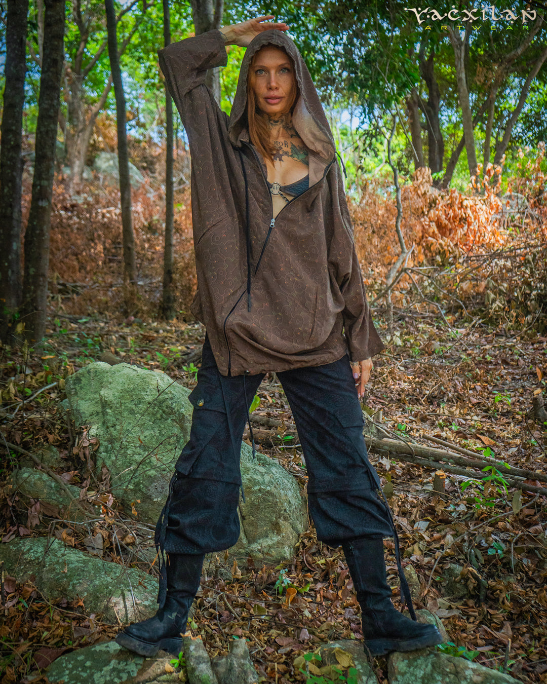 Pants Woman / Baggy Pockets TR Stretchy - Blak DRAGONS